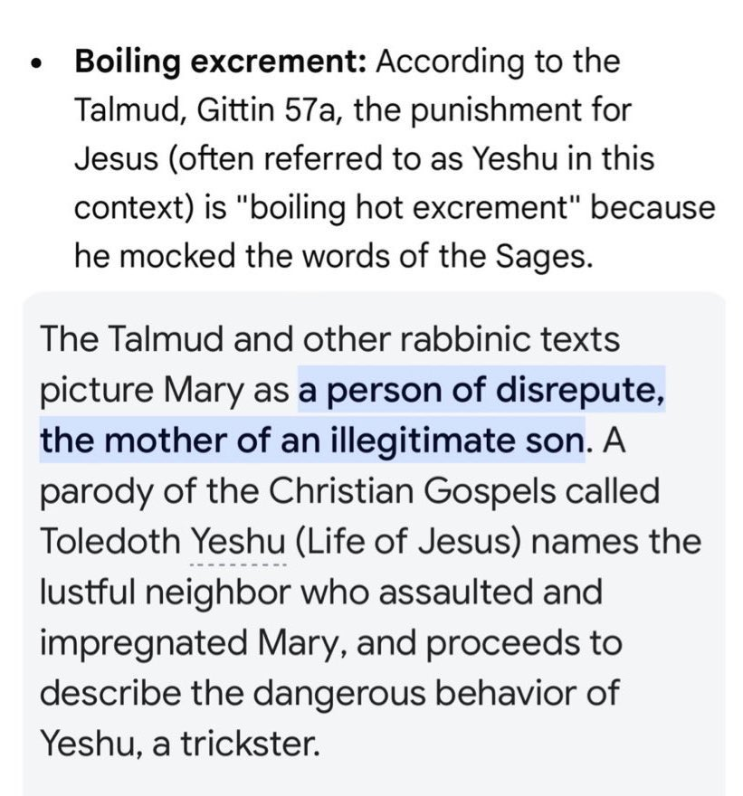 Libertymama888's tweet photo. @NYCMayor The Talmud teaches that the best of Gentiles should be killed, Jesus is boiling in excrement, and that non-Jewish souls are inferior and impure. No thanks!! https://t.co/JLvPDJqh8x