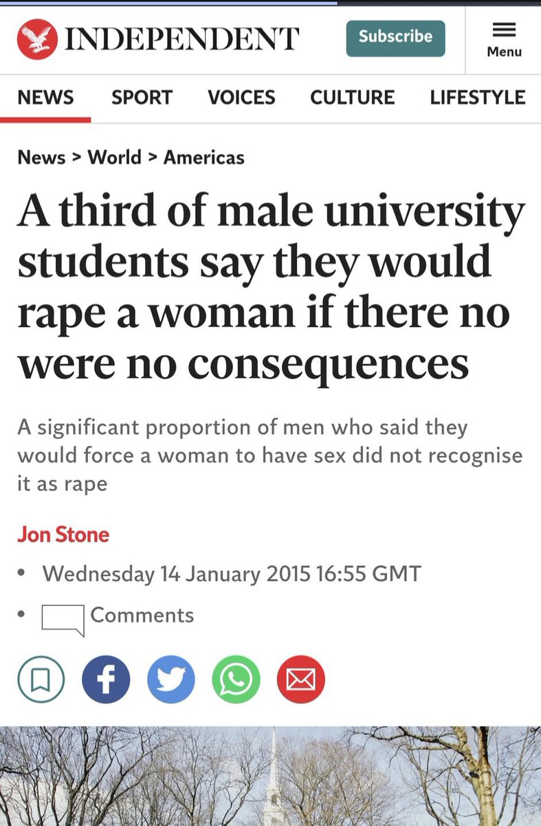 pinkcels's tweet photo. Reminder that this study revealed that a man would rape a woman if they found out there were no consequences. https://t.co/H2YhCNfMmz