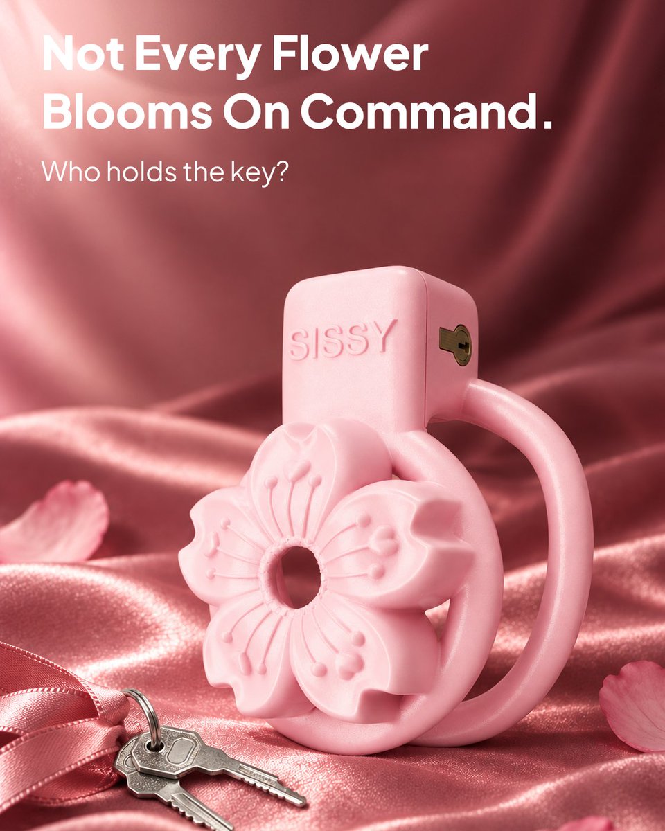 GXLOCK_Store's tweet photo. Some choices are made once. Others are felt every time the key turns. 🔐
A floral silhouette. Polished metal. And one quiet question:
Who gets to keep the key?

#GXLOCK #ChastityDesign #DesignedForTrust #Keyholder #ConsentMatters #AdultWellness #KinkPositive https://t.co/vAB8WAniAs