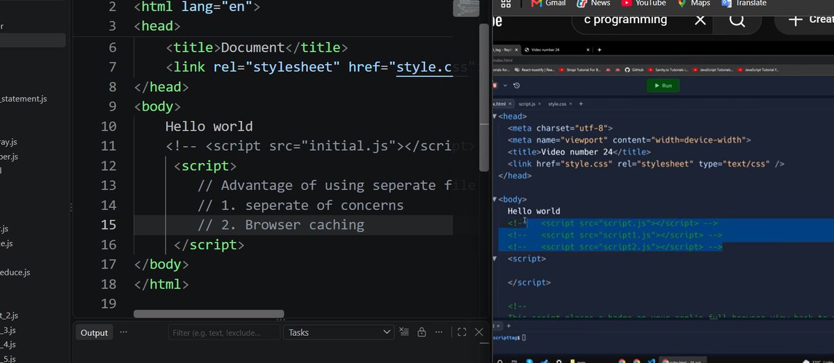 codeak07's tweet photo. Day 31 🚀
Today I learned about the JavaScript <script> tag and how it controls JavaScript in a webpage.
Also practiced Python questions using strings, lists, tuples & dictionaries. 🐍💻
Learn, practice, and implement
#JavaScript #Python #CodingJourney #100DaysOfCode #CodeAK https://t.co/Gq7iJM3M1s