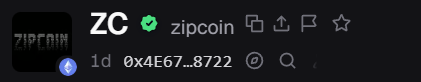 27tipopiski's tweet photo. ZC coin
ethereum:0x4e67db19044549ff420860834c91b45bad298722 
0x4E67DB19044549fF420860834c91b45BaD298722 
ATH $19.2M
NOW $7.37M
zip zip https://t.co/xaWjueNfag