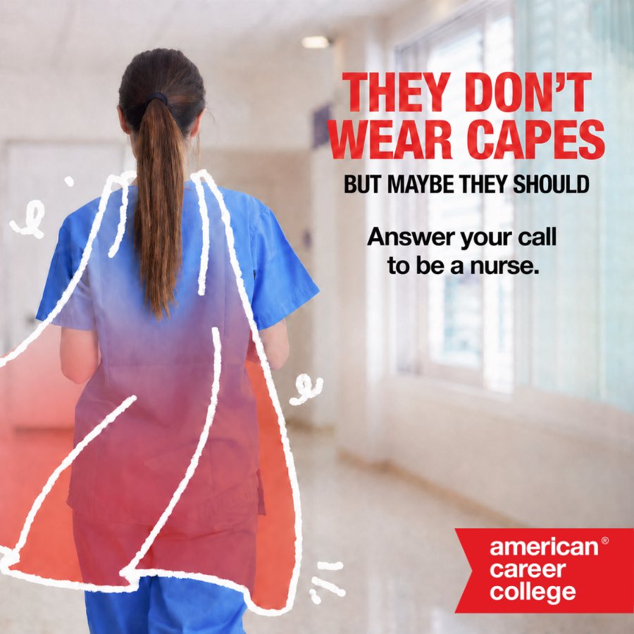 Power106LA's tweet photo. Answer your call to care with hands-on nursing training at American Career College. Start building the skills to help make a difference in patients’ lives and take the next step toward becoming a nurse. https://t.co/PdeiPDczmM https://t.co/K25N6q3U4H