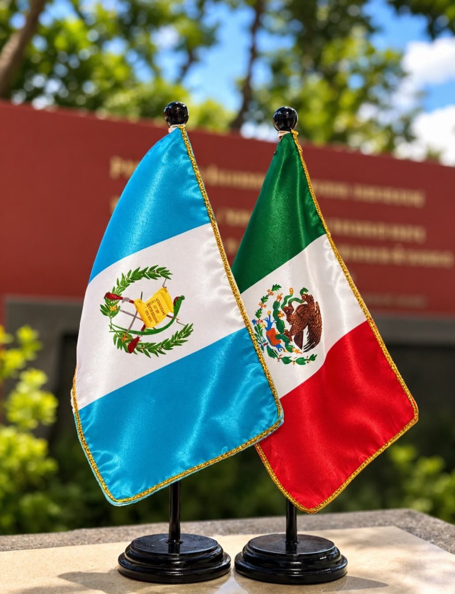 MinexGt's tweet photo. 🇬🇹🤝🇲🇽 | En el marco de la sólida relación bilateral entre Guatemala y México, la Directora General de Relaciones Internacionales Bilaterales del @MinexGt sostuvo un fructífero encuentro de trabajo con la Embajadora de México en Guatemala, Luz Elena Baños, y sus respectivos equipos.

Durante la reunión, se intercambiaron perspectivas estratégicas sobre las prioridades bilaterales y regionales, para reafirmar el compromiso mutuo de impulsar iniciativas conjuntas que promuevan el bienestar, el desarrollo sostenible y la cooperación integral entre ambas naciones.
#RelacionesConElMundo