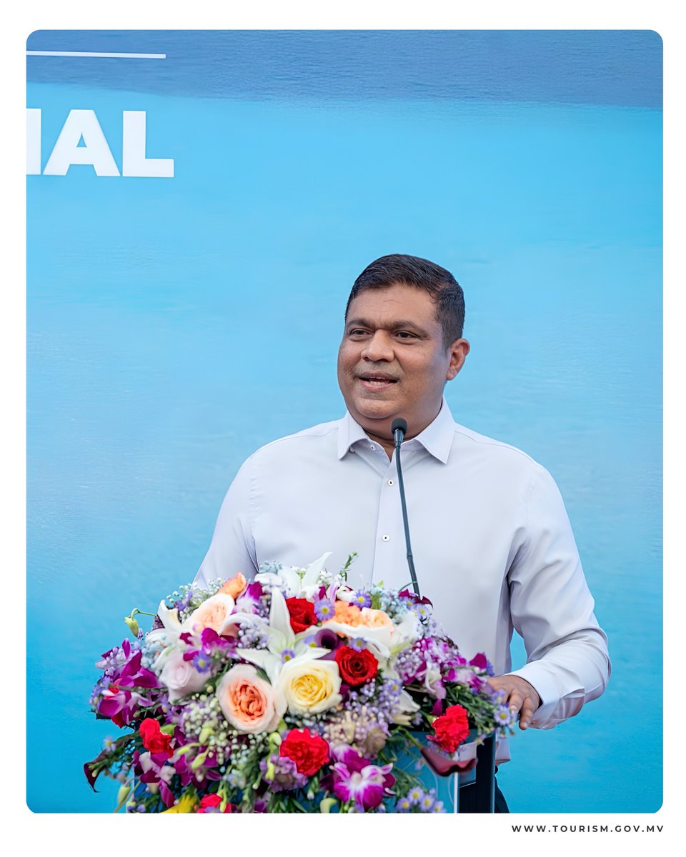 MoTmv's tweet photo. Minister of Tourism and Civil Aviation, Hon. Mohamed Ameen, officially opened the upgraded Maldivian Seaplane Terminal at Velana International Airport this evening.

The terminal now features a larger Huvandhuma Lounge, an expanded outdoor area, a new entrance, a children's corner and an additional VIP boarding gate, offering passengers a more comfortable start to their seaplane journey.
