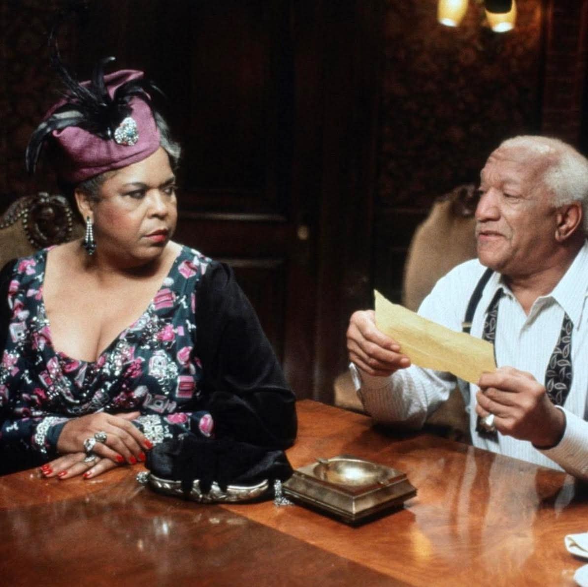 Toya3334L's tweet photo. What makes Harlem Nights so iconic is its historic cast, bringing together three generations of Black comedy royalty: Redd Foxx, Richard Pryor, and Eddie Murphy. It is a love letter to Black excellence and was Redd Foxx’s final film appearance. #AfrocentricFilmsCollaborative https://t.co/r6H8EeDgBQ