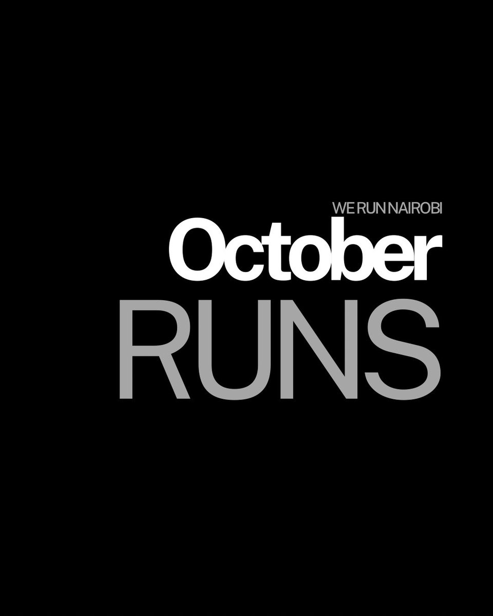 werunnairobi's tweet photo. Here’s where to find us this October. #werunnairobi https://t.co/TVl2P40wqQ