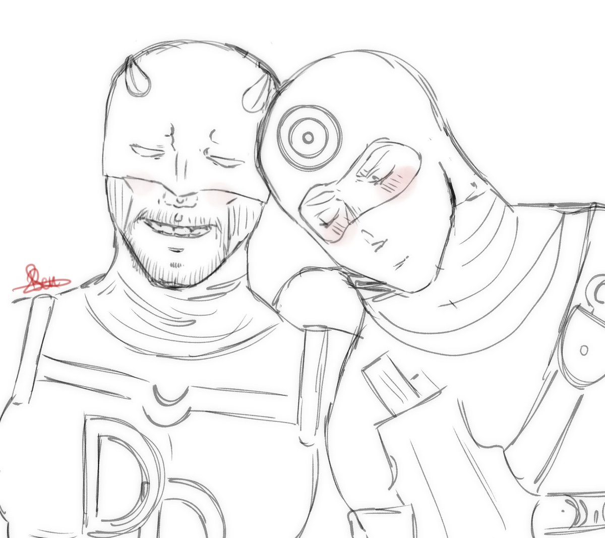 mikelpolar's tweet photo. I'm afraid nodoby see my drawings anymore #dexmatt #mattdex #daredevil #bullseye https://t.co/mIj7lNOFo0