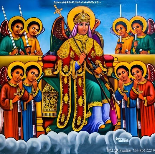 GChurchHistory's tweet photo. Today, in many Western Christian calendars, is the feast of St. Michael and All Angels. Because there are seven Archangels, Christians have often linked them to the seven sacraments, the seven traditional planets, and the seven days of the week.

Michael carries the Trumpet of God mentioned in 1 Thessalonians 4:13. Michael is the patron of the Eucharist because although he is very powerful, he only defeated the Devil in Revelation 12:7-9 through the Blood of the Lamb, which we commemorate in Communion.

When Daniel confessed his sins and the sins of Israel in Daniel 8-9, the prophet was face down but Gabriel lifted him up and put him on his feet. Sin casts us down, but when we are baptised we can stand on our feet even in the presence of the LORD, so Gabriel is the patron of baptism.

In Enoch and Tobit, Raphael heals wounds and tradition has it that Raphael was the angel who stirred the waters in John 5:2-4, so he has Absolution. Christians are no longer dead in sin, but we do take wounds. Absolution is given so that Christians can have confidence that Christ has healed our little wounds as well as our spiritual death.

Uriel is celebrated by Anglicans, Tewahedo and some others. In Enoch and Esdras, Uriel gives instructions to prophets that already believe in Jesus with all their hearts; we confirm our children in the faith because we know that they already believe in Jesus, but we walk them through the Catechism so they may learn details. For this reason Uriel is the guardian of Confirmation.

ℭ𝔬𝔩𝔩𝔢𝔠𝔱
O everlasting God, who hast ordained and constituted the Ministries of angels and men in a wonderful order: Mercifully grant that, as thy holy angels always serve and worship thee in heaven, so by thy appointment they may help and defend us on earth; through Jesus Christ our Lord, who liveth and reigneth with thee and the Holy Spirit, one God, for ever and ever. ᴀᴍᴇɴ.

𝔒𝔯 𝔢𝔩𝔰𝔢 𝔱𝔥𝔦𝔰:
Almighty and Everlasting God, Who, by Thy goodness and merciful desire for the salvation of all men, hast appointed Thy most glorious Archangel Saint Michael Prince of Your Church, make us worthy, we ask You, to be delivered from all our enemies, that none of them may harass us at the hour of death, but that we may be conducted by him into Your Presence. This we ask through the merits of Jesus Christ Our Lord, who liveth and reigneth with thee and the Holy Spirit, one God, now and for ever. ᴀᴍᴇɴ.