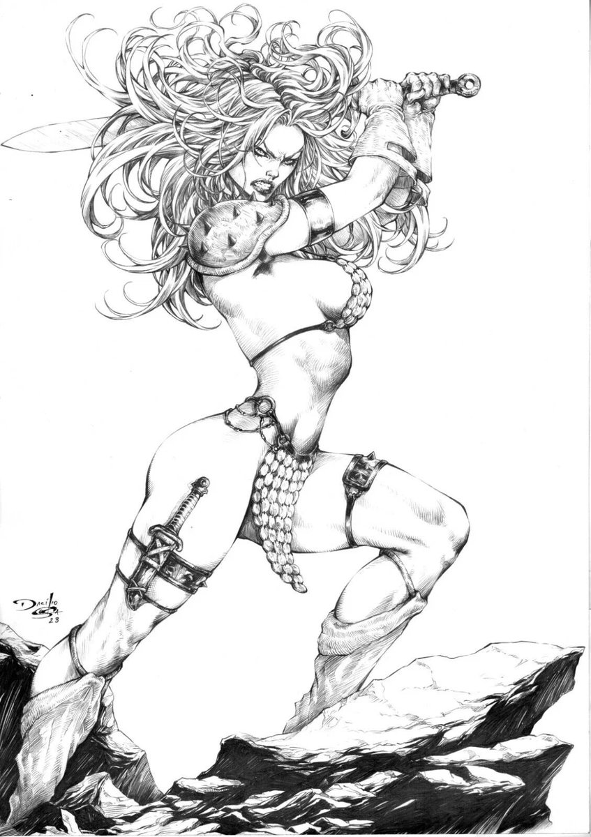 iamluke85's tweet photo. #redsonja artwork by #DacilioCosta https://t.co/XSfNVO8vDO