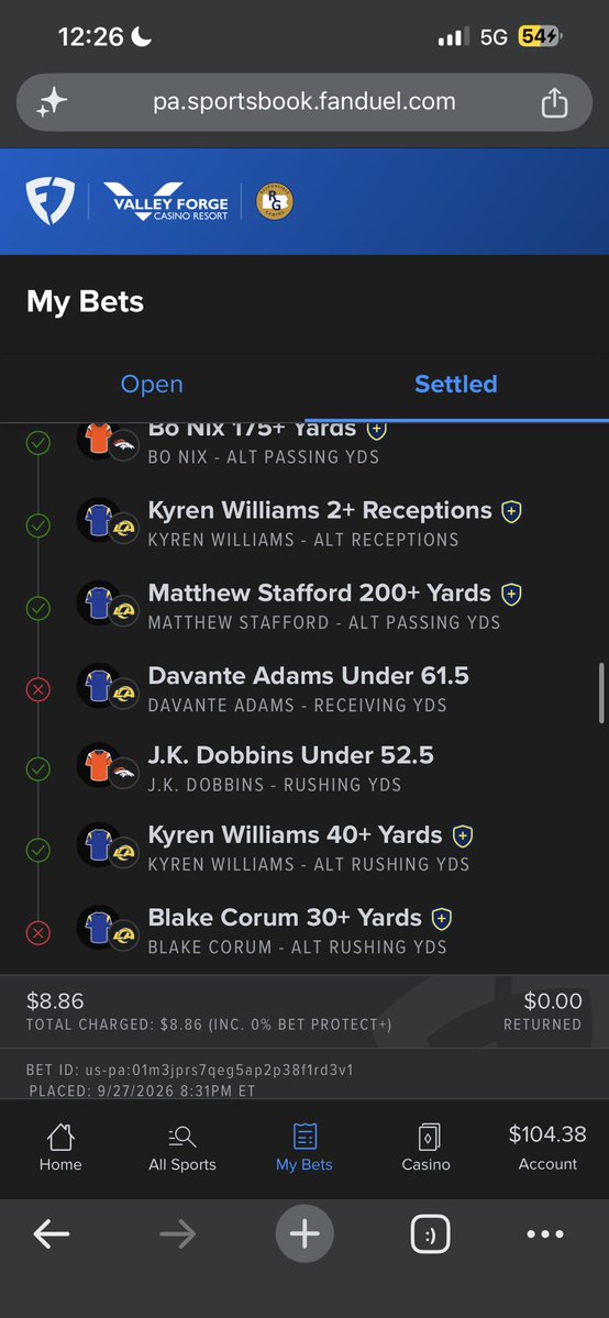SahihOmari's tweet photo. @FanDuel_Support 
my case # 45528042
 i opted into a 100 % Bet Match
prior to placing a bet for $33.19 at 4:20 PM
once i did that, my promo was a 100 % complete,  the match finished.
i placed a 2nd bet at 8:30PM for $8 dollars &amp; i was given the bonus on the $8 instead of the $33 https://t.co/X4yf9aWySI