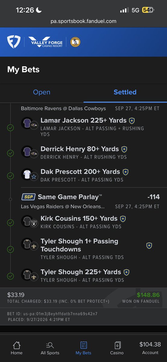 SahihOmari's tweet photo. @FanDuel_Support 
my case # 45528042
 i opted into a 100 % Bet Match
prior to placing a bet for $33.19 at 4:20 PM
once i did that, my promo was a 100 % complete,  the match finished.
i placed a 2nd bet at 8:30PM for $8 dollars &amp; i was given the bonus on the $8 instead of the $33 https://t.co/X4yf9aWySI