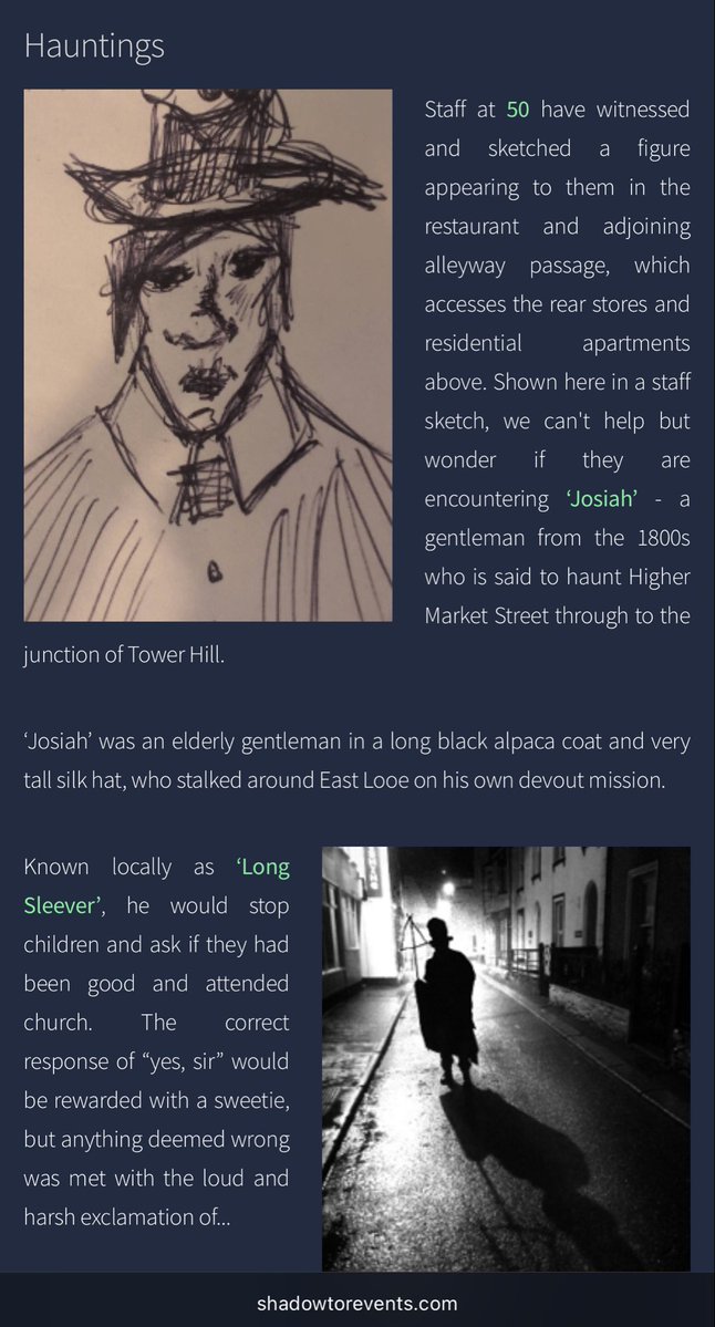jonathanboakes's tweet photo. We’re on the trail of Long Sleever, one of my favourite local ghost stories. Posh nosh, back streets ‘Haunted Harbour’ tour, media and paranormal investigation! https://t.co/mTspmDVNdX 👻 @MattBearClark @ShadowTorStudio 🍽️ #looe #cornwall #halloween #fifty https://t.co/3MpK5qi1E6
