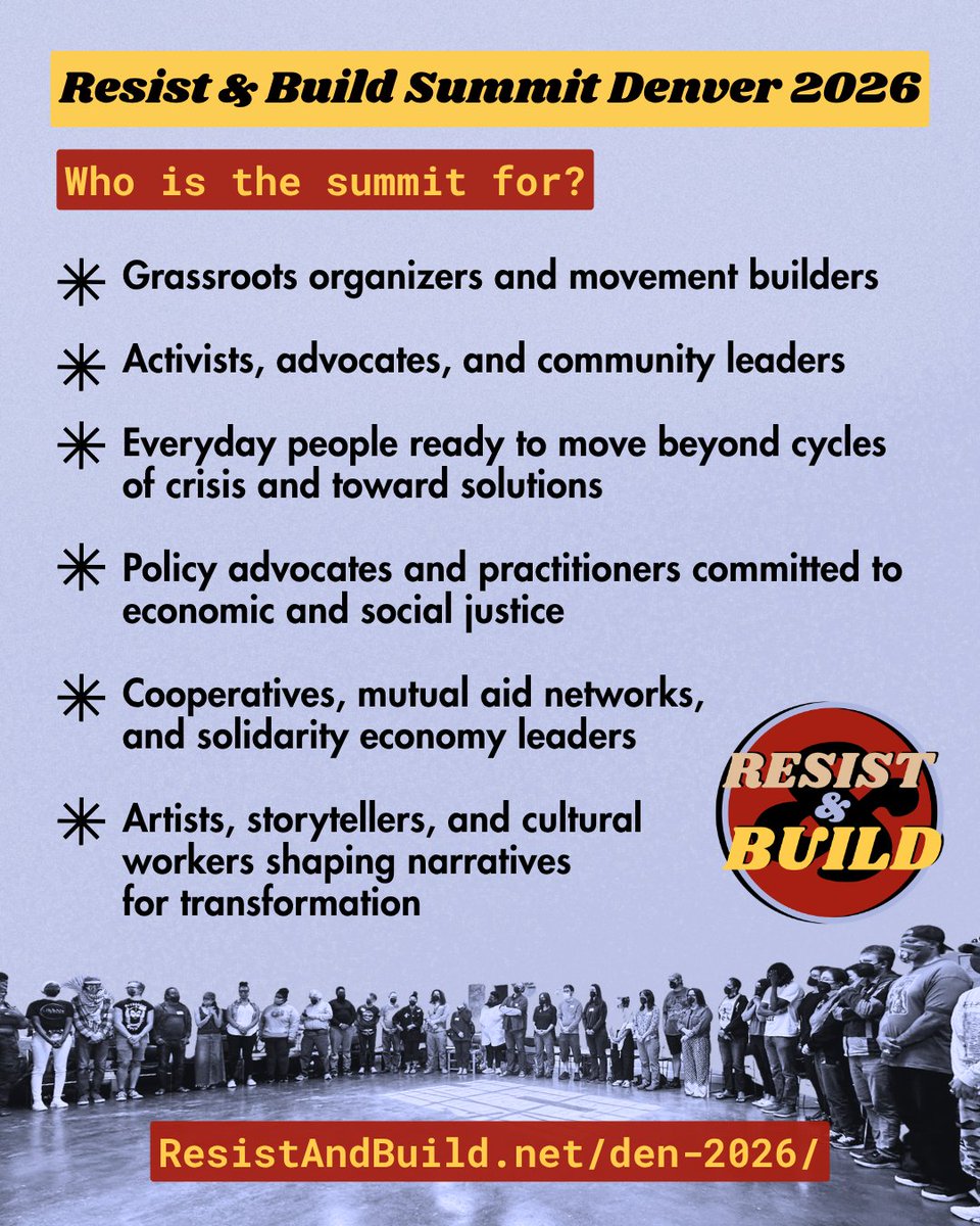 Shareable's tweet photo. Ready to move beyond cycles of crisis &amp; toward solutions? 

The #ResistAndBuild Summit is a critical opportunity to deepen our networks, sharpen strategies, and amplify our collective power to build a post-capitalist world.

Join 10/15–18 in Denver, CO! https://t.co/uQazgKBiBT https://t.co/xdSpLzuEGo