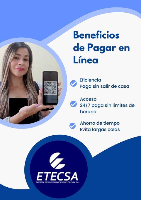yaramahy's tweet photo. Los pagos en línea  siempre son un beneficio.
#EtecsaMayabeque 
#EtecsaConCuba https://t.co/wgg9ft4d6c