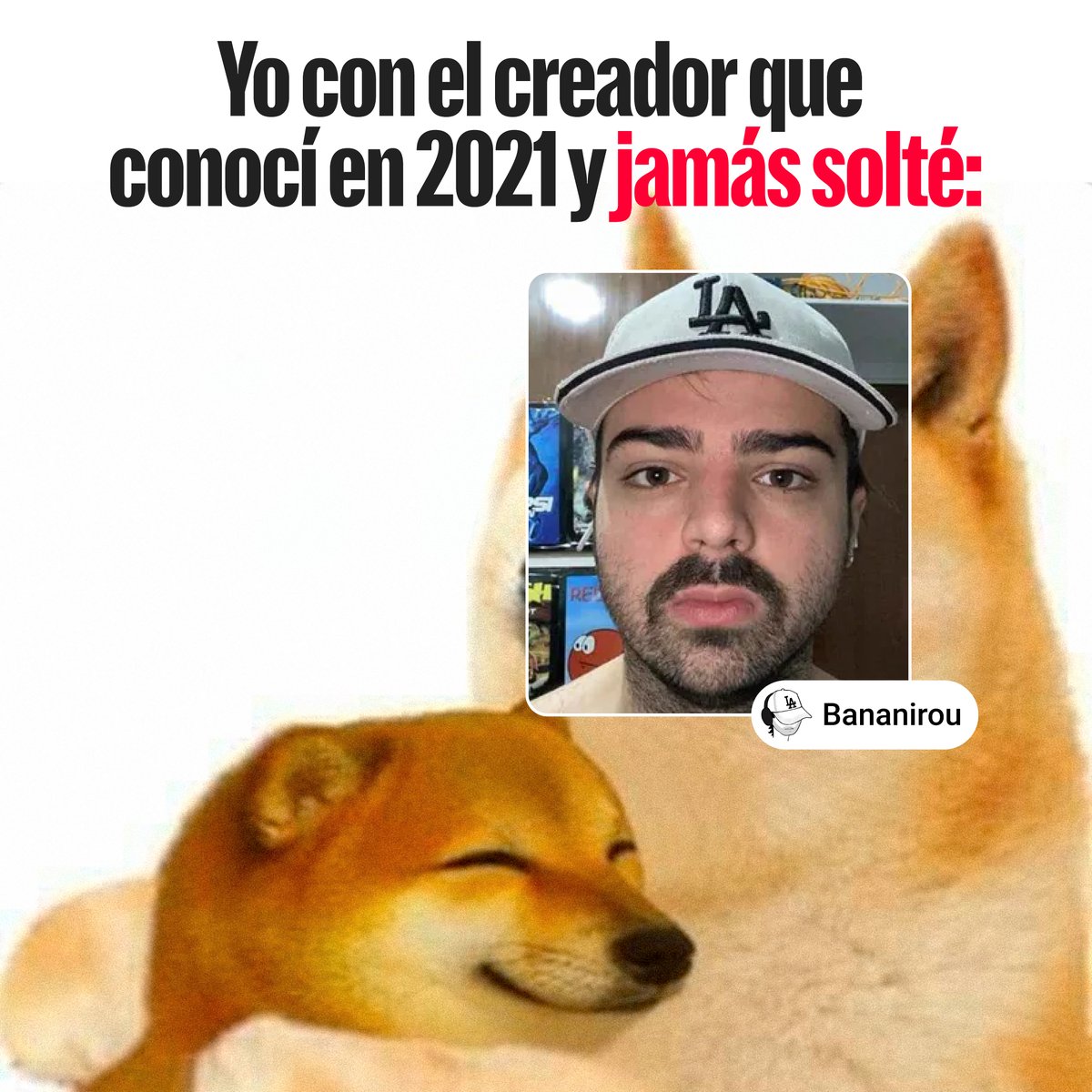 YouTubeLATAM's tweet photo. Respeto máximo a los que jamás soltaron al Bana 🫡

¿Quién más lleva años siguiéndolo? @bananirouxd https://t.co/d292Fcjku0