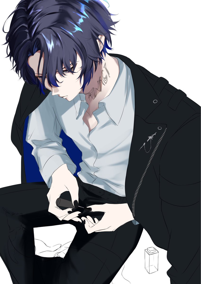 hachiya_illust's tweet photo. 新しい絵柄の研究と🐺 https://t.co/u1DDbh97As