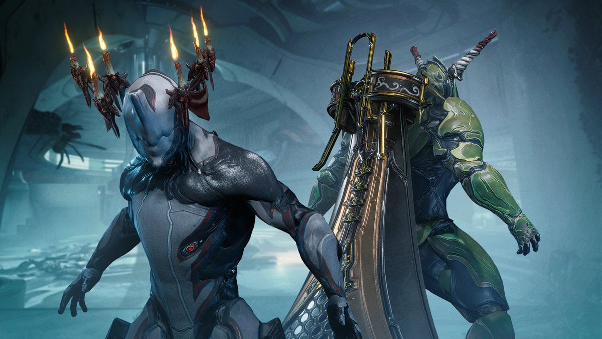 PlayWarframe's tweet photo. Take your Fashion Frame game to another level with #TennoGen Iceblade’s bold new Customizations. Learn more: https://t.co/AjZFyR9YwN https://t.co/pbg8Ds06Y5