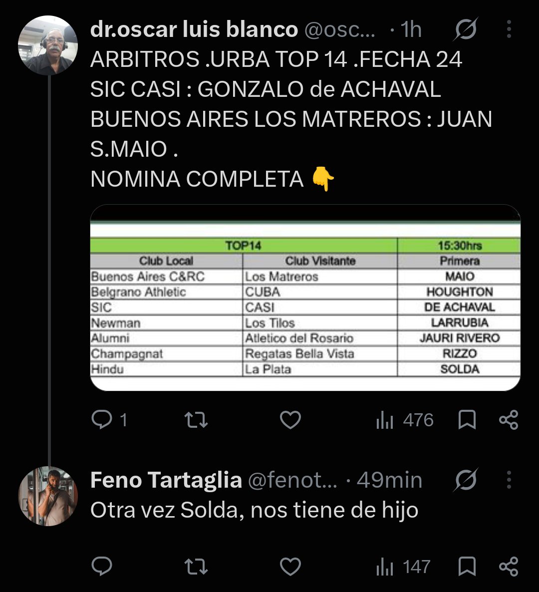 BussoHugo's tweet photo. Lo contás y no te lo creen https://t.co/oL1s7vKvKU