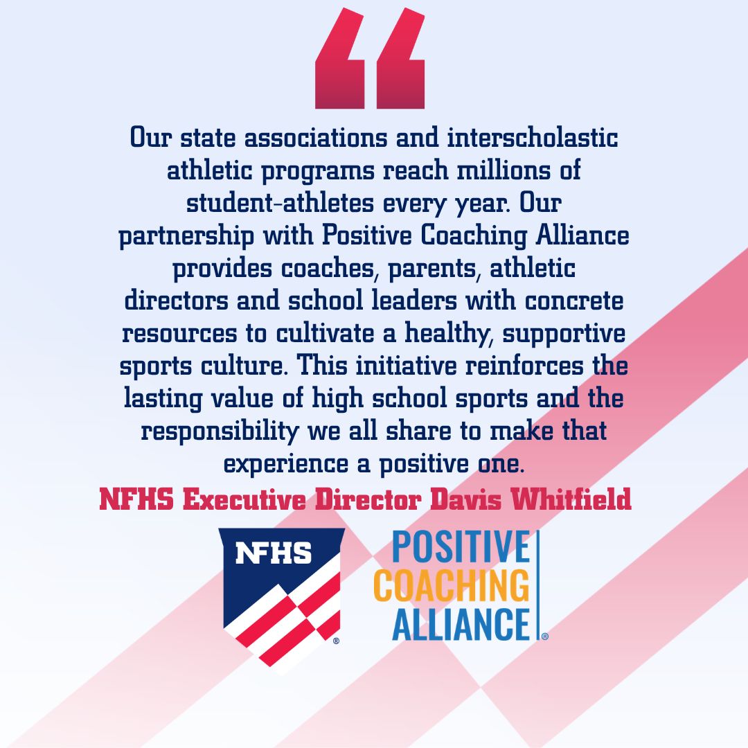 NFHS_Org's tweet photo. Before it’s over, make it count. 🏆❤️

The NFHS and @PositiveCoachUS are launching #BeforeItsOver to help create positive, meaningful high school sports experiences for student-athletes, coaches, parents and fans.

Read more: https://t.co/g10JMyli4c https://t.co/XQmZNRlxUh