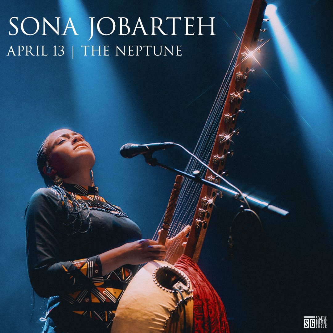 stgpresents's tweet photo. JUST ANNOUNCED: Sona Jobarteh plays The Neptune Theatre on April 13! Tickets on sale this Friday at 10am at https://t.co/FQWA3SMLZ2. https://t.co/mKj2j3h3Q9