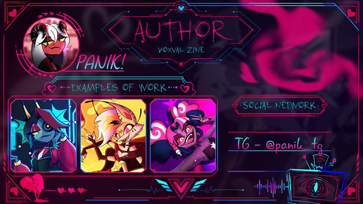SharkOfficeTeam's tweet photo. That beauty could make even Lilith jealous, baby!

Let's hear it for PANIK! 💋✨

_____________________________________
#VoxVal #Staticmoth #Vox #Valentino #Voxvalzine #zine #hotelhazbin https://t.co/Gqvag1zA7j