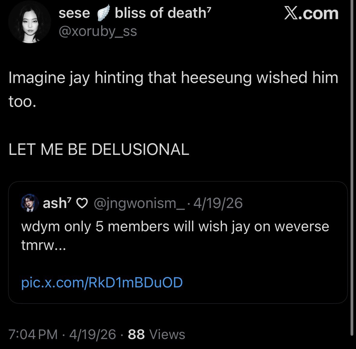 jjongppong_'s tweet photo. @xoruby_ss he has projects going on all month, Fandora, FanPlus voting, getting dragged, etc. and for someone who suddenly “cares” about him, these are literally the only times you ever mention him. ewww https://t.co/ELO6vpWvFj