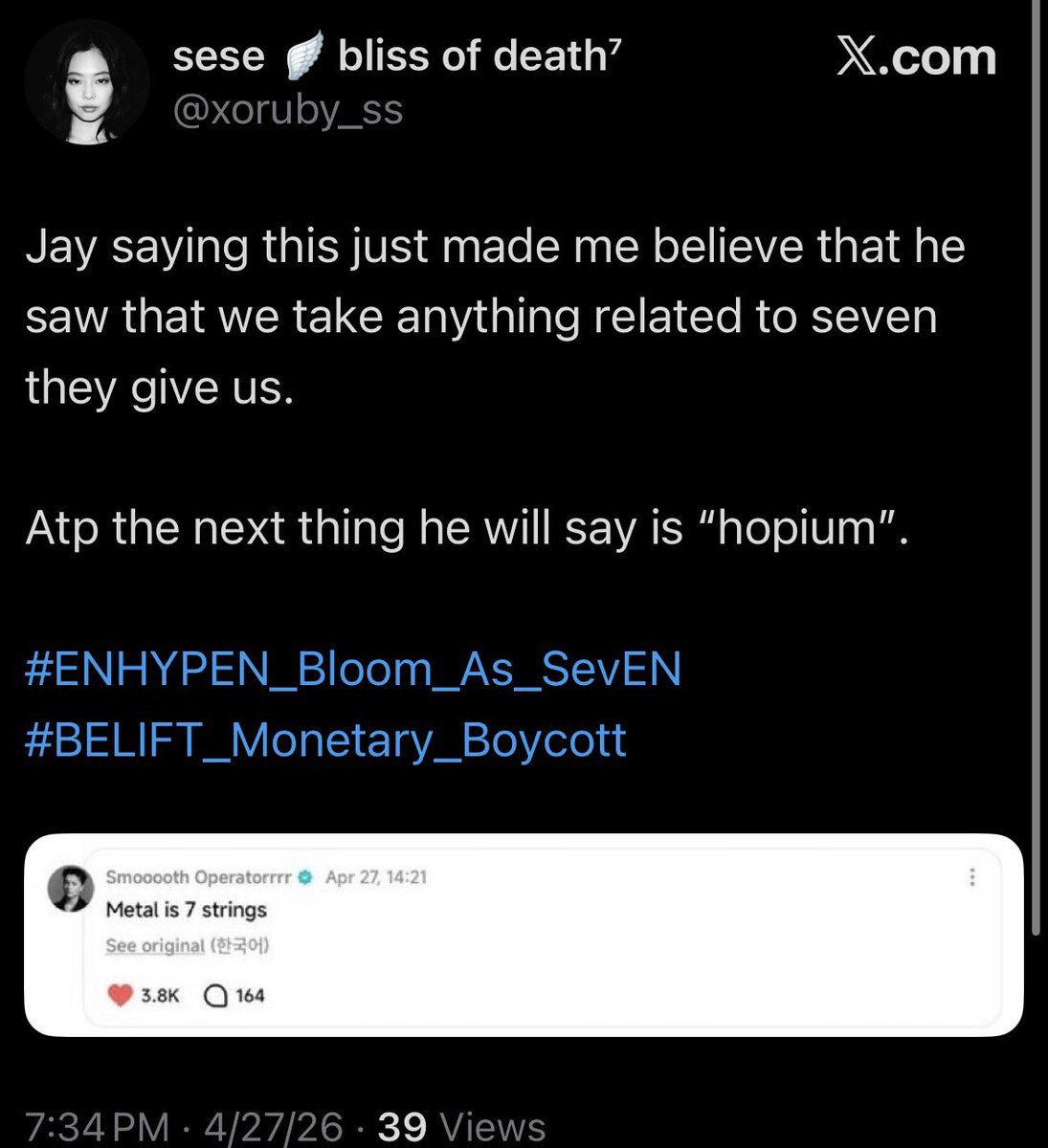 jjongppong_'s tweet photo. @xoruby_ss he has projects going on all month, Fandora, FanPlus voting, getting dragged, etc. and for someone who suddenly “cares” about him, these are literally the only times you ever mention him. ewww https://t.co/ELO6vpWvFj