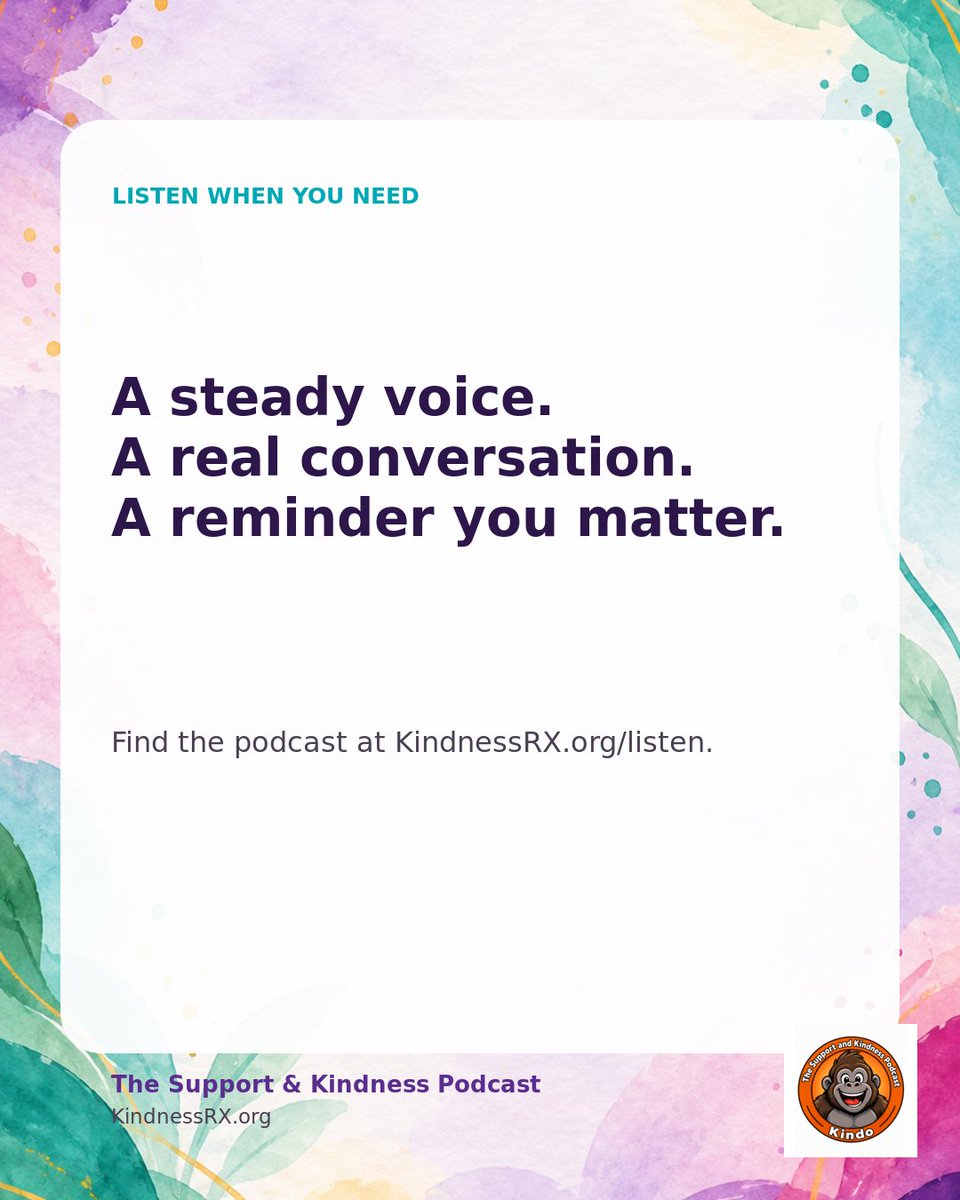 gregscloud1's tweet photo. We started The Support &amp; Kindness Podcast to make room for honest conversations, including the hard ones. Rich, Liam, Sarah, and I each bring our own perspective. If you could use some company today, come listen: https://t.co/N7cqpBNyM3 https://t.co/rNV9Jzthpb