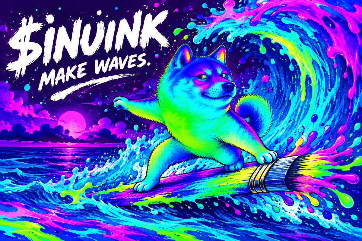InuinkSOL's tweet photo. Someone spilled the ink. Now the dog thinks he’s a surfer. 🐕🌊🎨

$INUINK is making waves—one splash, one meme, one paw print at a time.

Who’s riding with us? 🐾

#INUINK #InkInu https://t.co/jYjJBmsKMf