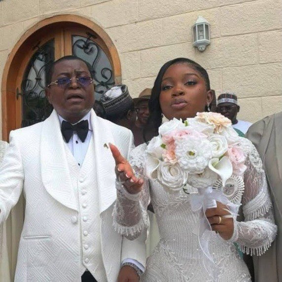 instablog9ja's tweet photo. Love wins again as Kogi Senator Dangana, 74, and his 18-yr-old fiancée reportedly wed https://t.co/LHK1D6NFLM