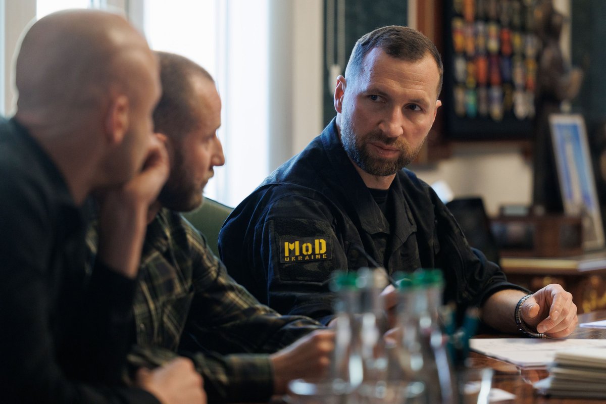 ZelenskyyUa's tweet photo. A detailed discussion with the Ministry of Defense of Ukraine and the military officials responsible for planning the production of Ukrainian weapons. 

First, we approved our long-range operations for October. 

Second, we identified the areas for the necessary supply of our F-16s by the end of the year. There are specific countries with which we are working on specific aviation packages. There will be a boost in the near future. 

Third, the system for countering jet-powered “shaheds.” We identified the first prototypes that can already become effective weapons. There are clear timelines, funding, and production volumes that must be secured for this particular weapon. 

We are also working on additional technological solutions for protection and a larger number of effective interceptors. Glory to Ukraine!