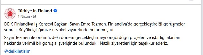 nutuk1071's tweet photo. Ekibi çok iyi kurmuşlar. 
Hırsız Fatma'nın Finlandiya'da büyükelçilik yapan kızkardeşi Hilal Sayan Koytak bakın Finlandiya'da Türkiye Cumhuriyeti'nin imkanlarını kime kullandırıyor. Fon vurguncusu ortakları Emre Tezmen'e. https://t.co/GYnaQaCdED