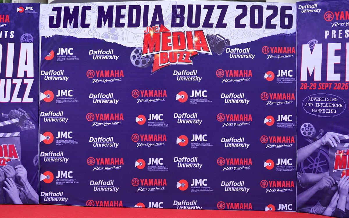 SBOnAirBD's tweet photo. JMC Media Buzz 2026: A Two-Day Celebration of Media, Creativity &amp; Innovation 

   @MoJoJamil #jmconlinemojo #JMCMediaBuzz #JMC #DIU https://t.co/PkQhPDc318