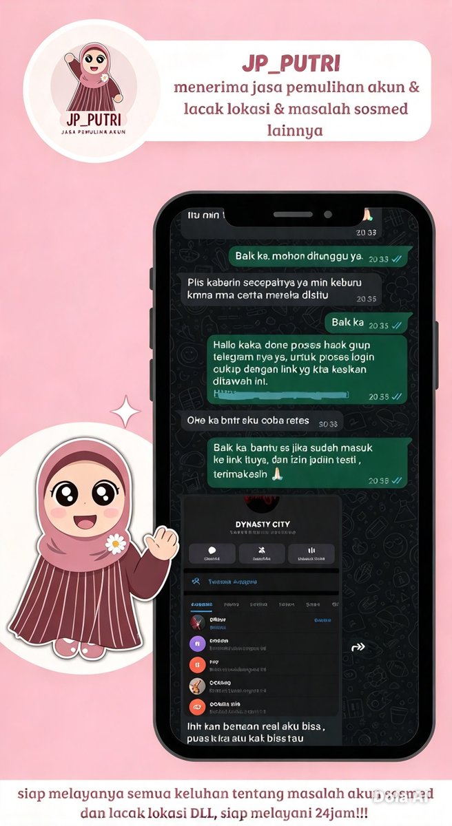 knidv's tweet photo. All JASA RECOVERY AKUNN😻

📩JASA HAPUS AKUN 
📩JASA PEMULIHAN DAN BALIKIN AKUN LUPA PASWORD/KE HACK
📩JASA LACAK LOKASI
📩JASA SADAP WA
📩JASA LACAK HP HILANG BY NO HP/IMEI
📩JASA HACK/PEMULIHAN AKUN (EMAIL,IG,WA,TWITER/X, FB,TIKTOK)
 
☎️cek wa di bio fast respon☎️ https://t.co/4ZmFUGn10Y