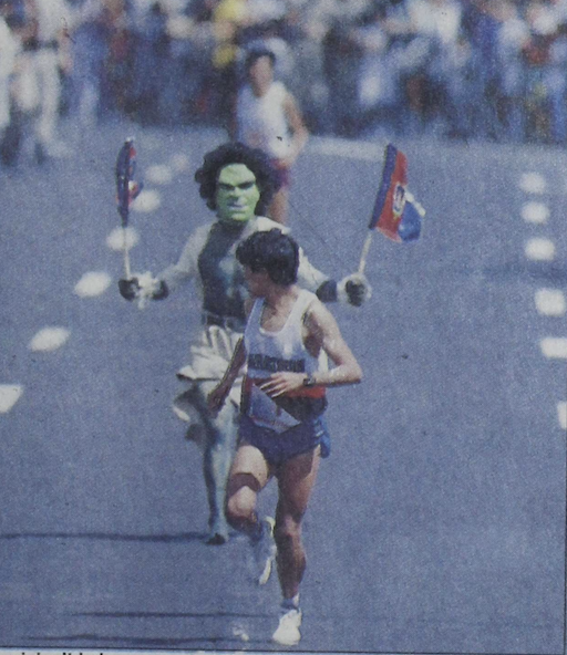 DiegoArcos14's tweet photo. Cuando necesitas una motivación para ganar la carrera, preguntenle a Rolando Vera...1990 https://t.co/v9CCleDs88