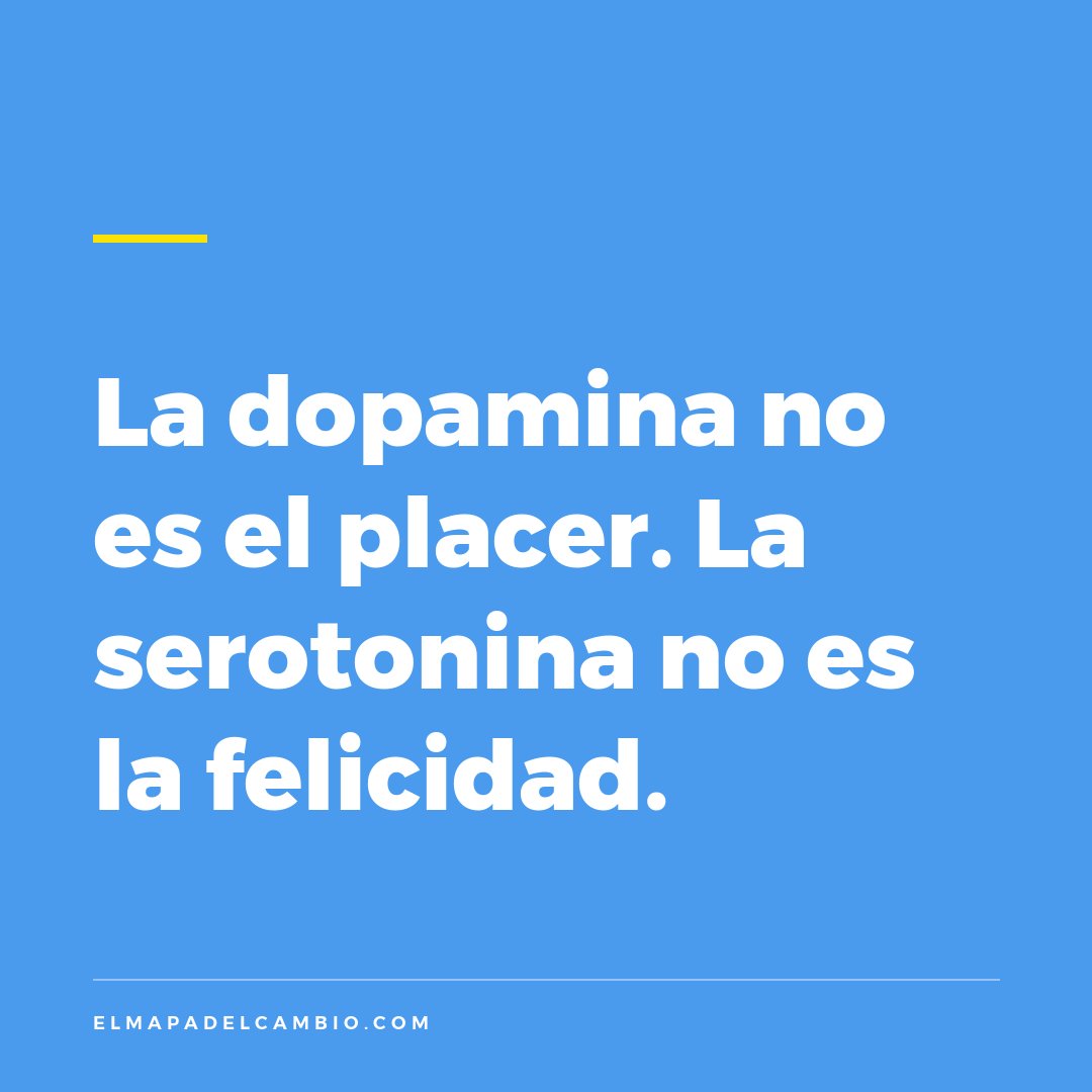 elmapadelcambio's tweet photo. Decir que la dopamina es «la molécula del placer» o que la serotonina es «la molécula de la felicidad» tiene algo de verdad. 
Precisamente por eso resulta tan convincente. https://t.co/q4UwsXTJLY