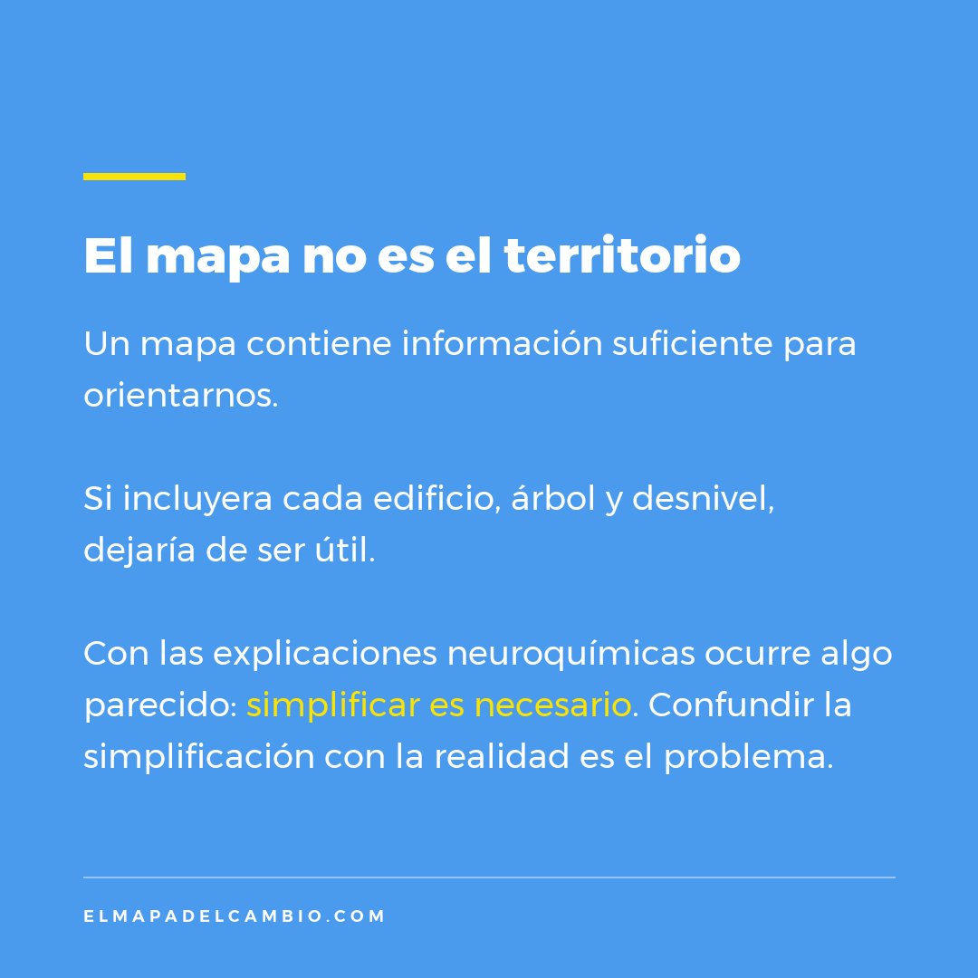 elmapadelcambio's tweet photo. Decir que la dopamina es «la molécula del placer» o que la serotonina es «la molécula de la felicidad» tiene algo de verdad. 
Precisamente por eso resulta tan convincente. https://t.co/q4UwsXTJLY