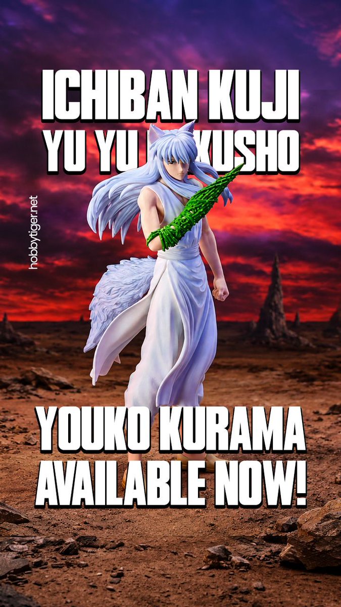 HobbyTigerJapan's tweet photo. Youko Kurama strikes with the Spirit Tree Demon Slashing Fist in this MASTERLISE C Prize from the Yu Yu Hakusho Chapter Black Saga Ichiban Kuji. Available now at HobbyTiger, ready to ship from Japan. 

https://t.co/As1X9HFRwW https://t.co/W0ZksrhE2B