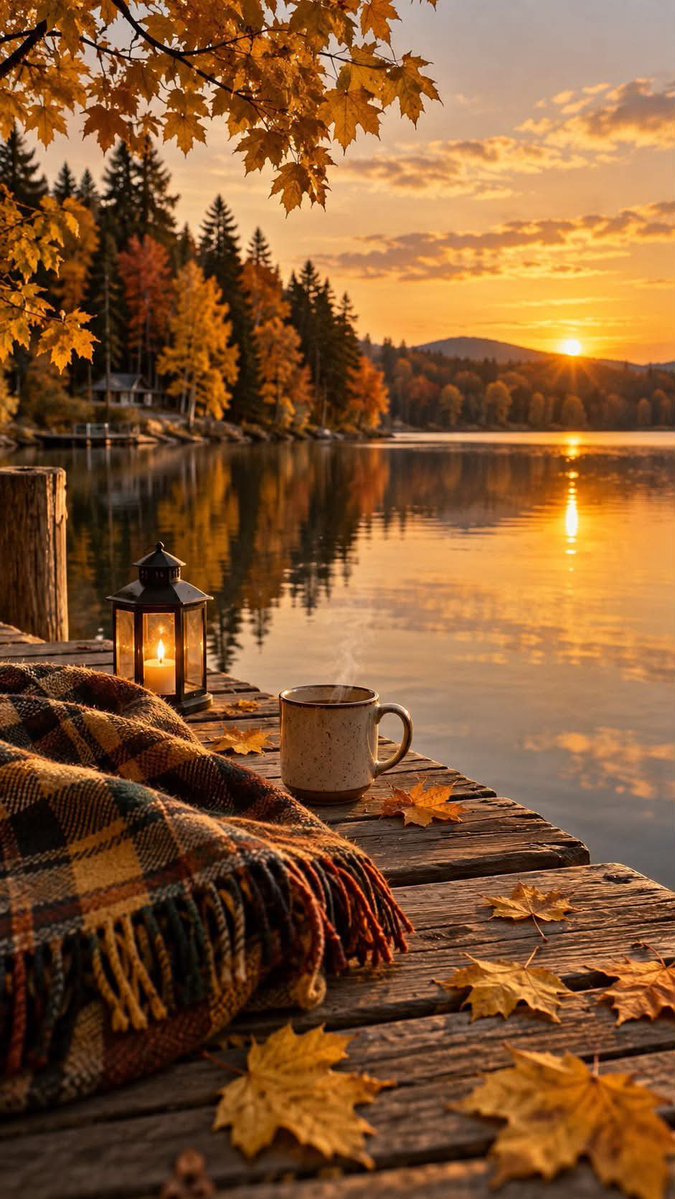 SpaceWall's tweet photo. Autumn by the Lake🍂
A warm drink, a cozy blanket, and golden light over the water. Bring a little autumn calm to your Home Screen🍁
#AutumnWallpaper #CozyWallpaper #LakeWallpaper #HomeScreenSetup #WallSpace https://t.co/Or6TpSAeAc