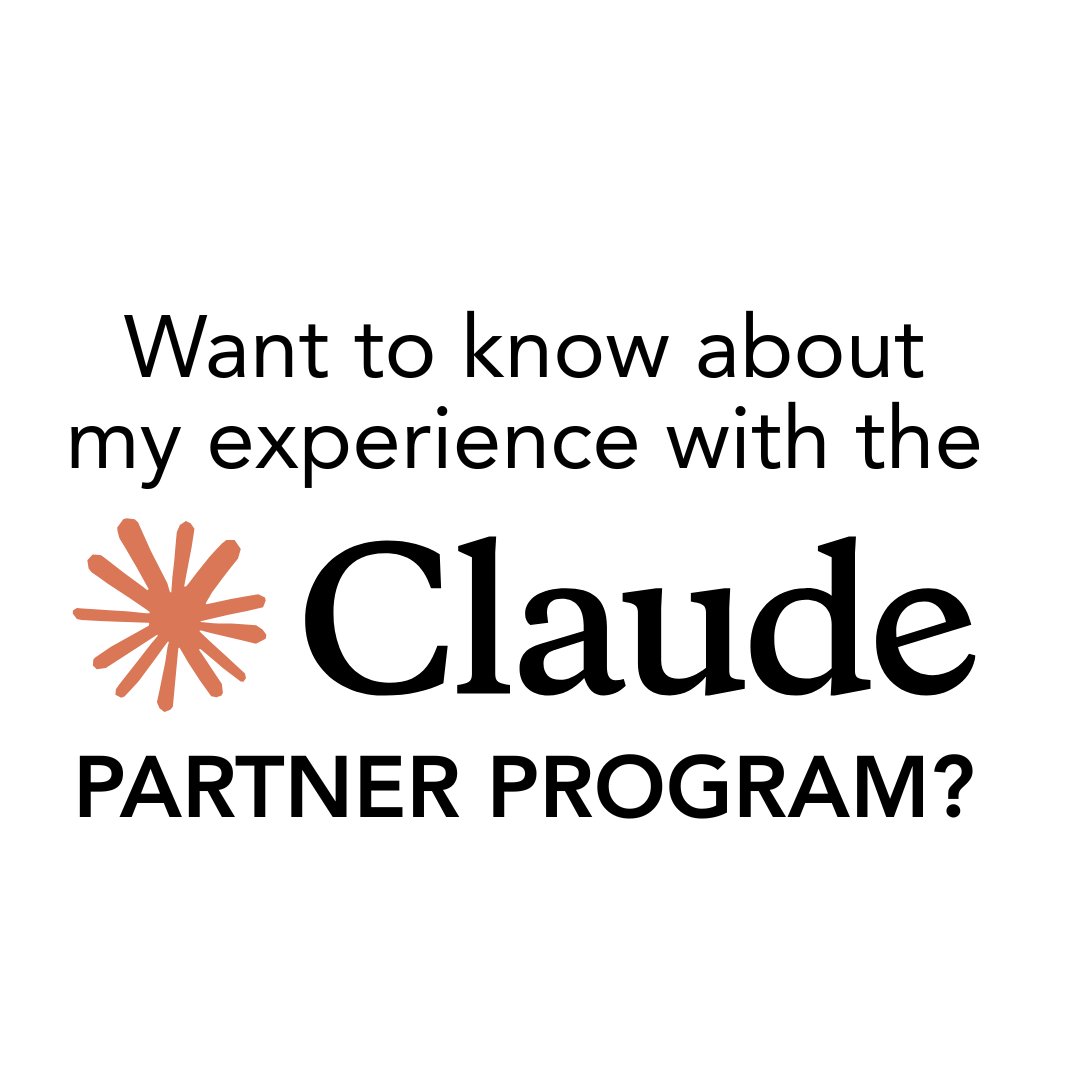 sharoneweaver's tweet photo. Lots of people have asked me about my experience with the Anthropic Claude Partner program. Here’s the short version: you don’t need everything perfect to apply, and certifications aren't required to be considered.

More details and resources at https://t.co/CSZtUMXx4Z. https://t.co/sJiULWz620
