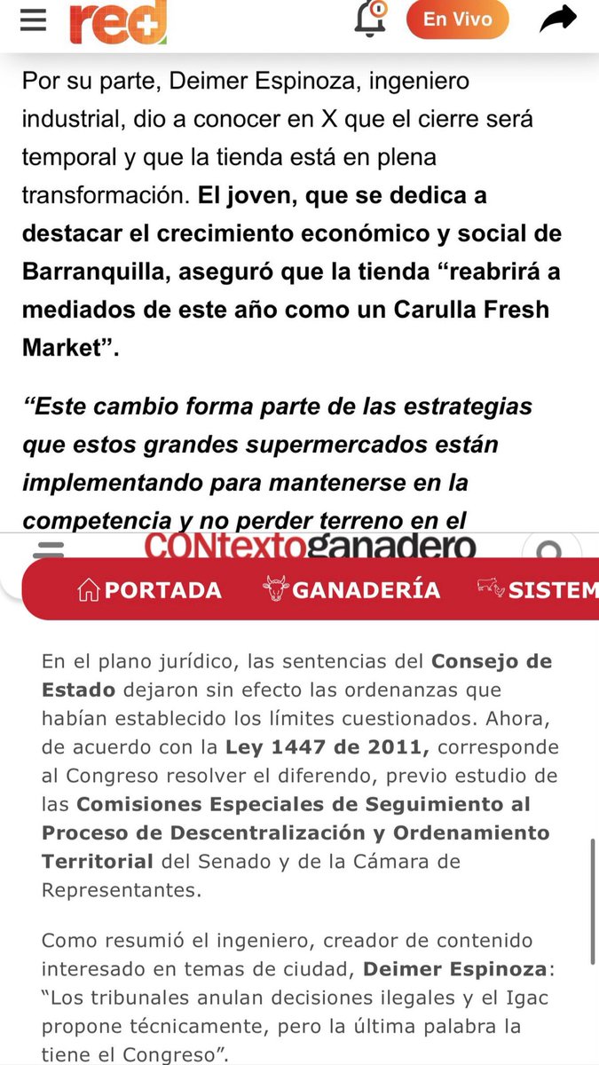 deimerespinoza_'s tweet photo. Cada vez son más los medios que nos citan y toman como referencia. 💪🏽 https://t.co/nxRPoUkHkL