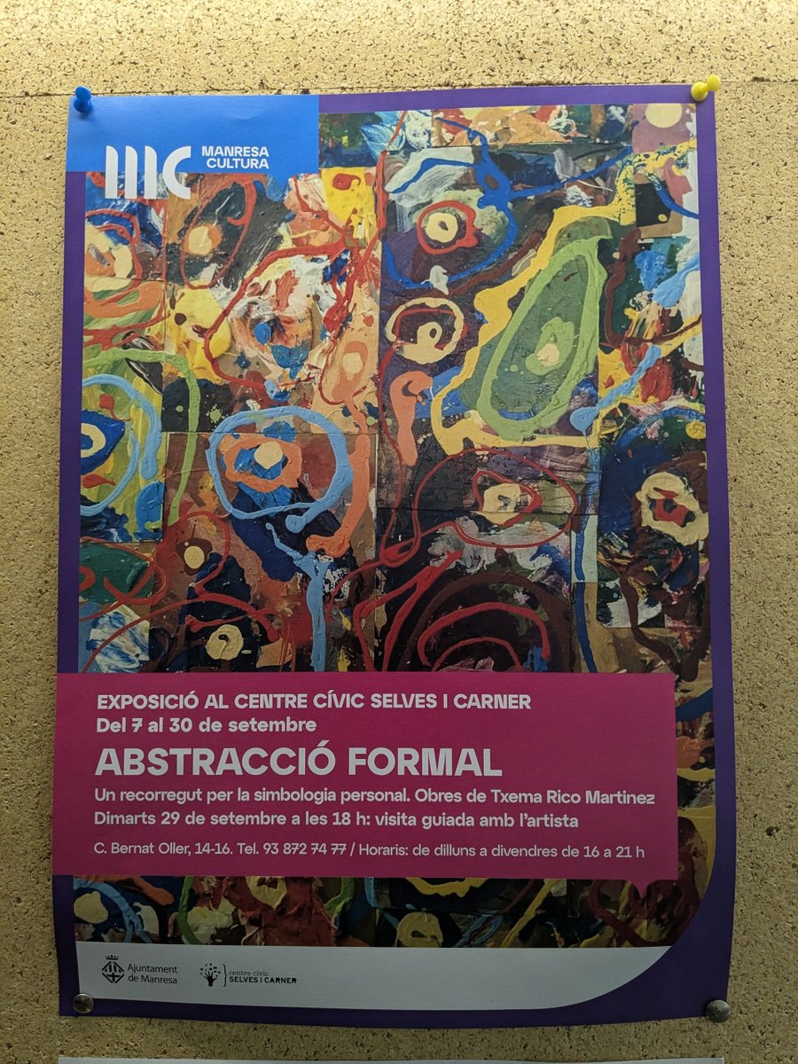 dgomezsof's tweet photo. Visita guiada a l'exposició Txema Rico al Centre Cívic Selves i Carner 👏 https://t.co/mFEKySYhPp