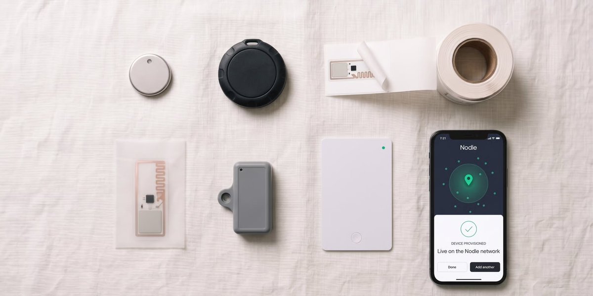 anthenor's tweet photo. Customers asked us for a way to use Nodle without an integration project.

So we opened a marketplace for Bluetooth tags from 10 makers. Order one, provision it online in minutes, keep your own encryption and data.

First 10,000 devices are free.

https://t.co/ZMaD7FDXVG https://t.co/4db7UiVvJz