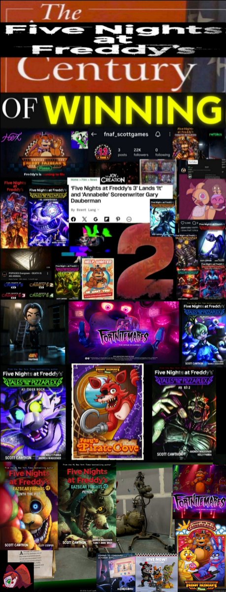 FCUMovieNews's tweet photo. @FNAF_ScottGames IT JUST KEEPS ON GOING https://t.co/ldD2AjuEUP