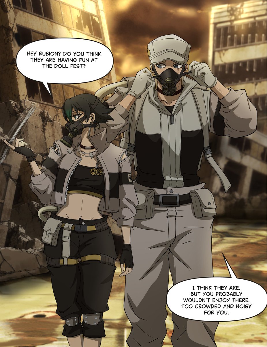 Mochibunni_art's tweet photo. [Follo’s first mission, Doll Festival Day]

Conversation before the mission. Of course, neither of them knows what’s happening there…
But that’s another story 👀

#gachiakutaoc #grisrubion https://t.co/tikvc2Wewx
