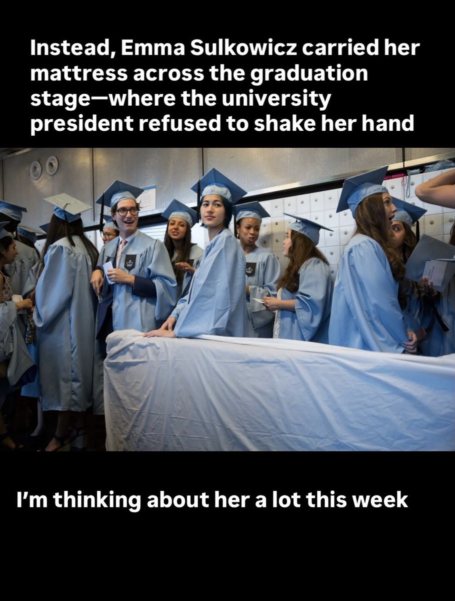 JessicaValenti's tweet photo. I know we’re all thinking about what happened at Cornell. But I also can’t stop thinking about Emma Sulkowicz and all the other young women forced to carry that weight.

Read my column at the newsletter (link in bio) 💜 https://t.co/5VhXnZyJbX