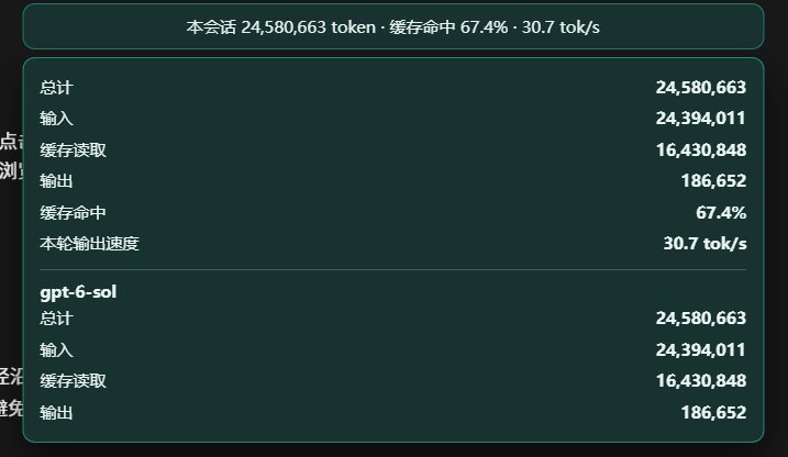NingQ197's tweet photo. @yvchengshanren 降智 低速 随便来一个就够受了，今晚6sol xhigh最低干20toks去了 https://t.co/2N9pT20KSH