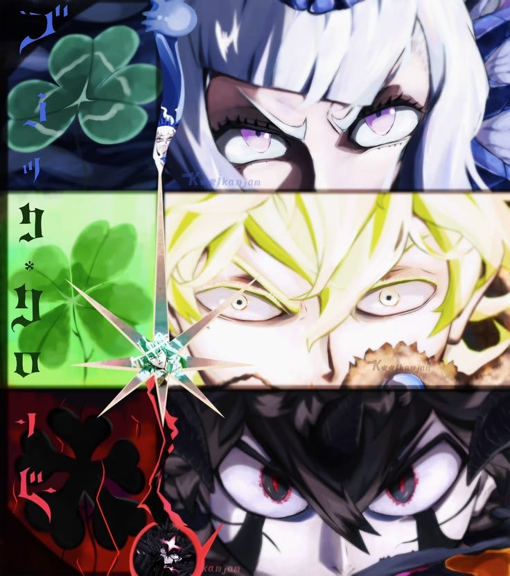 Kage_tsuk1's tweet photo. The forms I'm excited to see in season 2 of #BlackClover https://t.co/nX0Hu00zN3