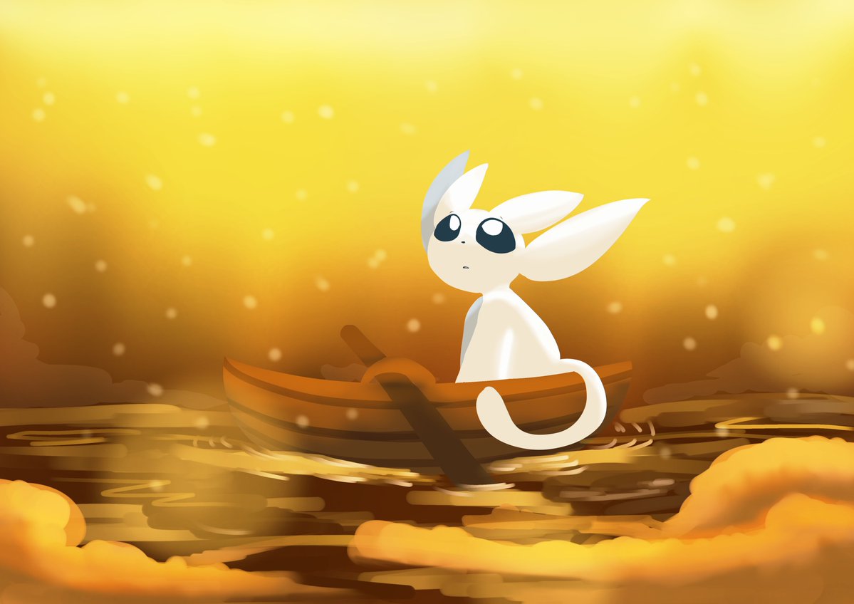 ori_osa8's tweet photo. I made this drawing thinking about Ori 3. I'd like to see an area where we control a small boat.
Ori seems like a good sailor, so a small boat would suit him well.
It might be necessary to use the boat in certain areas since the water is very dangerous for Ori.
#Ori #Ori3 #art https://t.co/TWOgGDeO78