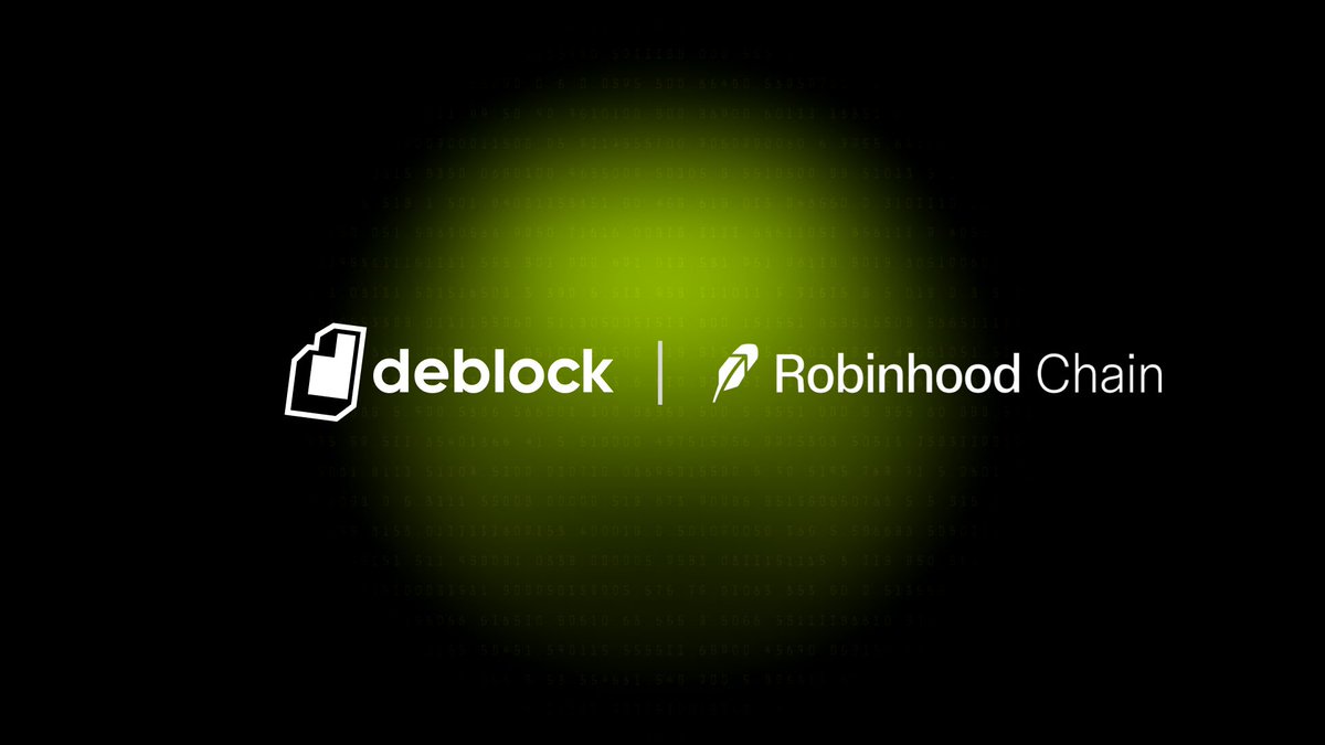 DeblockApp's tweet photo. 🪶 Robinhood Chain is live. 

🪙 Buy, send and receive your favorite tokens onchain, in self-custody from your current account.

💲 Put your USDG to work with up to 5% APY.

Own your money. https://t.co/wsgowmxNo5